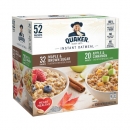 퀘이커 인스턴트 오트밀 버라이어티 (52팩), Quaker Instant Oatmeal Flavored Variety 52Pack