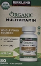 커클랜드 유기농 멀티비타민 (80 태블릿), Kirkland Signature Organic Multivitamin (80 Tablet)