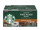 스타벅스 파이크 플레이스 미디움 로스트 큐리그 캡슐 72개  Starbucks Pike Place Medium Roast K-Cup, 72-count