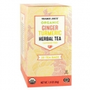 트레이더조 진저 터메릭 강황 생강 허브차 20팩 45g Trader Joes Organic Ginger Turmeric Hebal Tea 1.6 oz