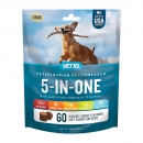 벳아이큐 5-In-One 다중 혜택 ​​소프트 애완견 츄어블 히코리 맛 60개, VETIQ 5-In-One Multi-Benefit Soft Dog Chews 60 ct