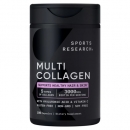 스포츠리서치 멀티 콜라겐 + 비오틴 3000mcg 180캡슐, Sports Research Multi Collagen + Biotin 3000mcg 180 Capsules